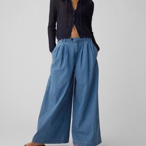 gap x doen denim high rise denim trouser